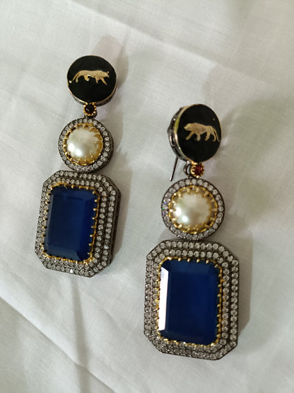 Sabyasachi Inspired Doublet AD Earrings