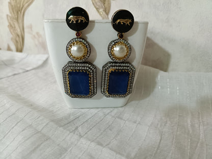 Sabyasachi Inspired Doublet AD Earrings