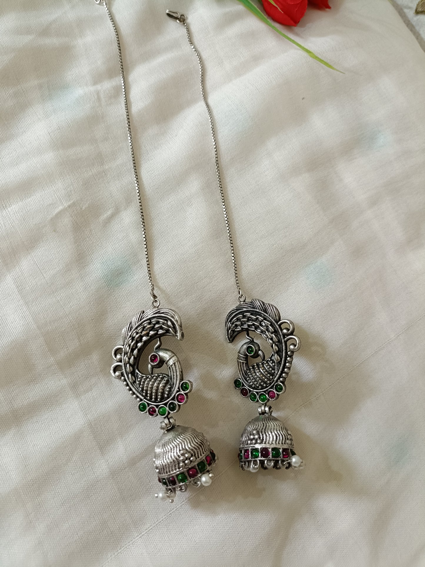 Sahara Oxidised Jhumka