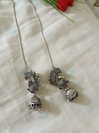 Sahara Oxidised Jhumka