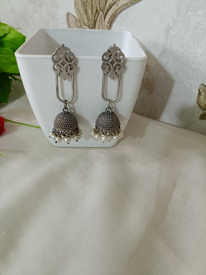 Shri Oxidised Jhumki