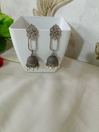 Shri Oxidised Jhumki