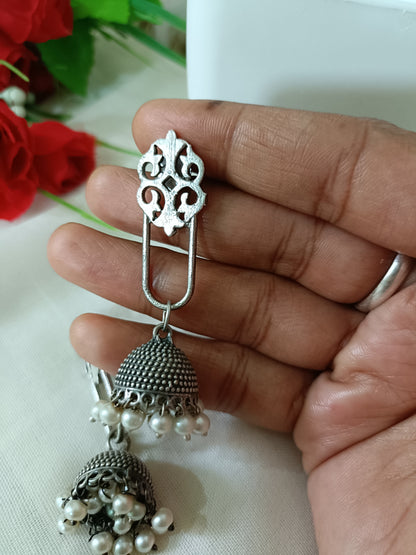 Shri Oxidised Jhumki