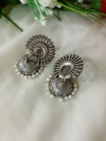 Mimi Oxidised Jhumki