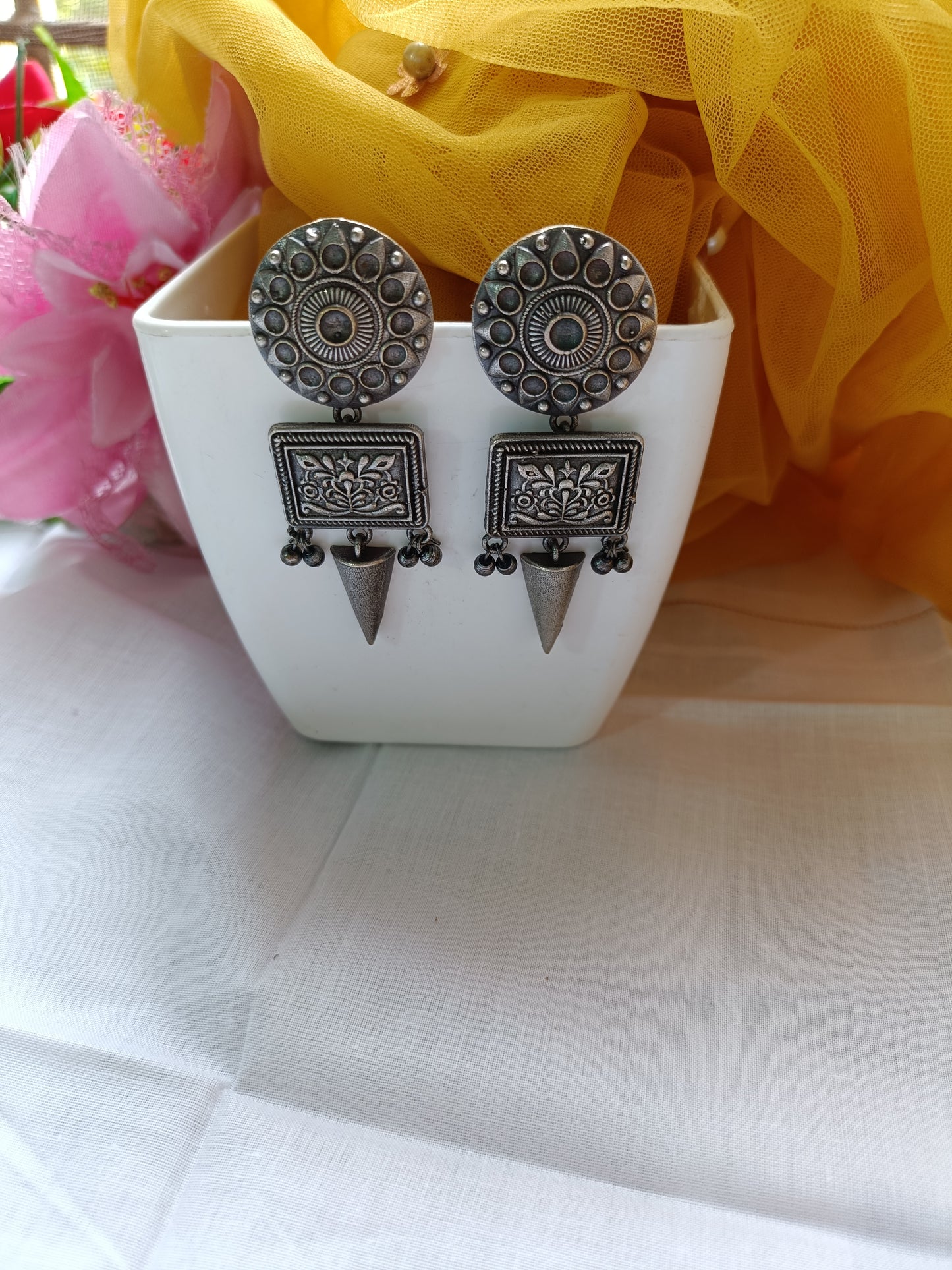 Manara Premium Oxidised Earrings