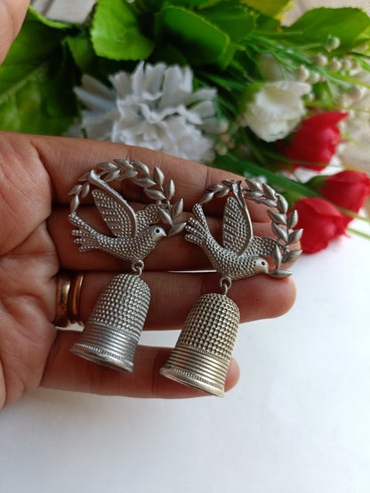 Bird Jumka Earrings