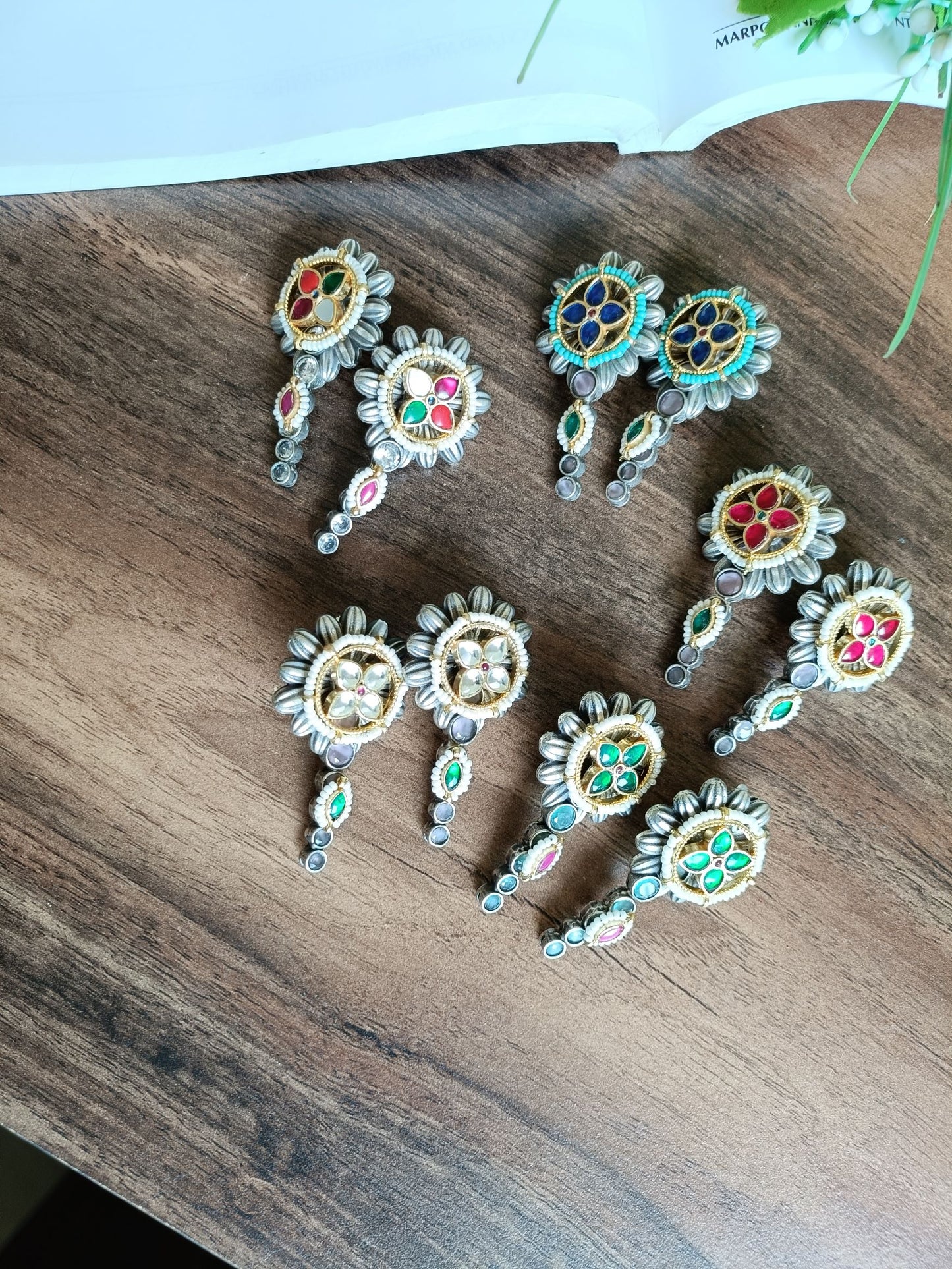 Diti panchi Kundan Earrings