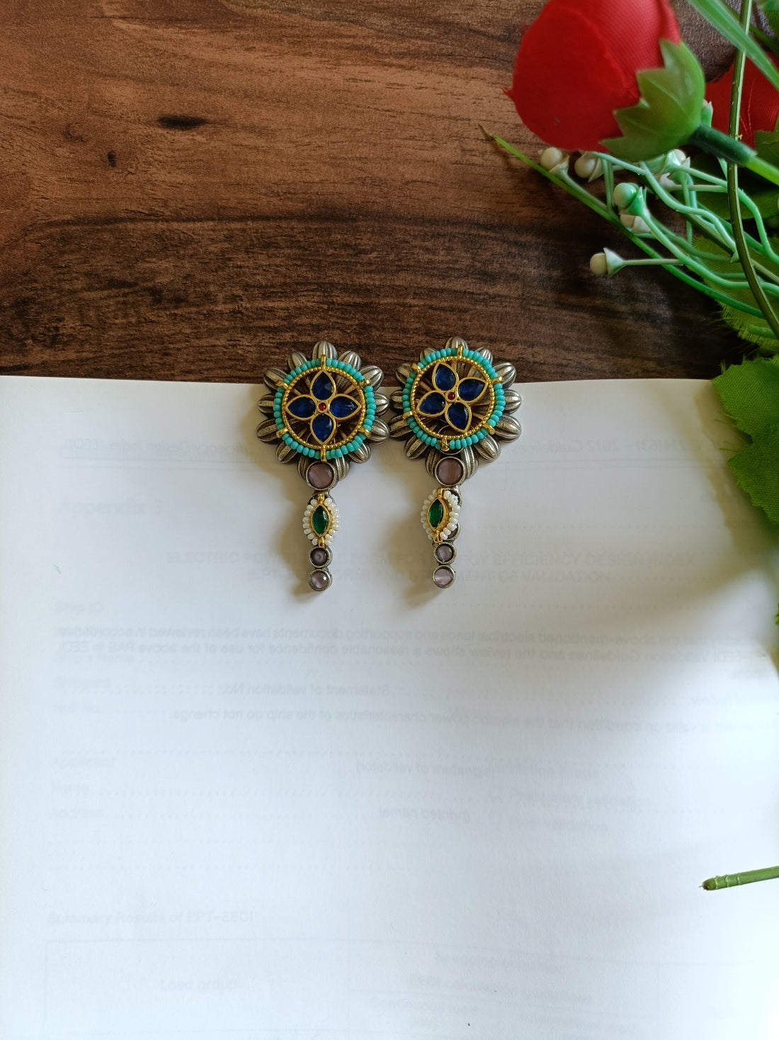 Diti panchi Kundan Earrings