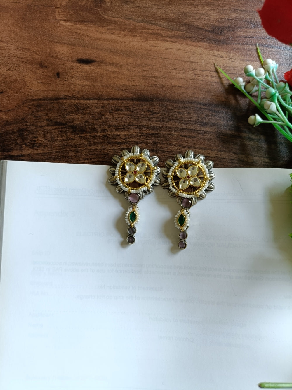 Diti panchi Kundan Earrings