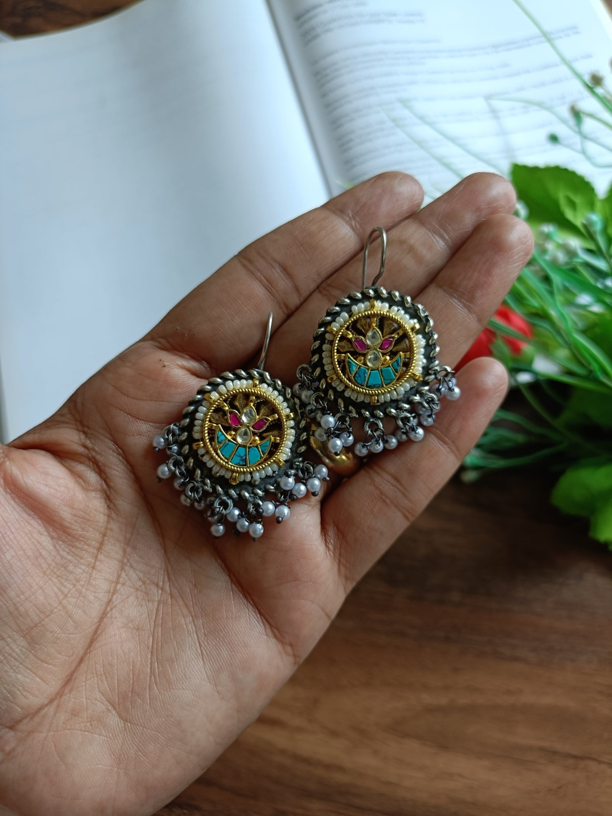 Abhisha Panchi Kundan Earrings