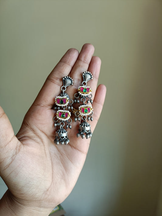 Trishika Panchi Kundan Earrings