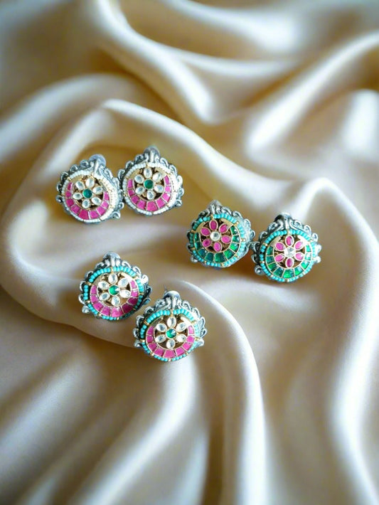 Medha Kundan Stud Earrings