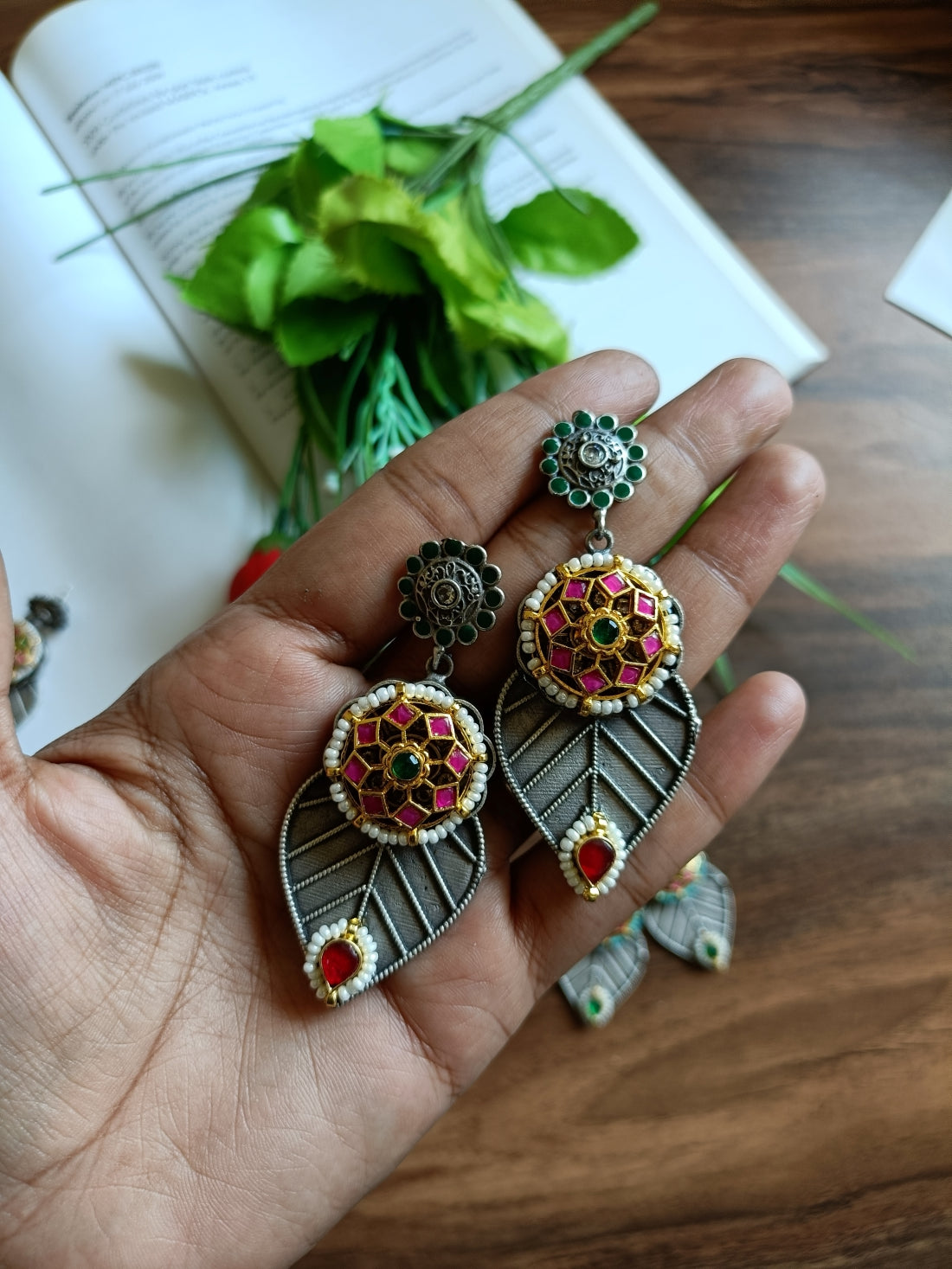 Mrunal Panci Kundan Earrings