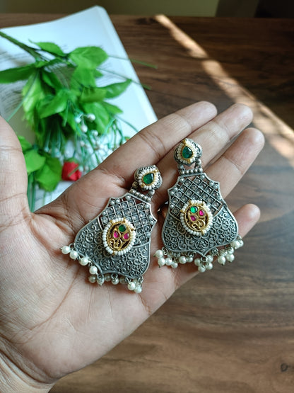 Yashodha Panchi Kundan Earrings