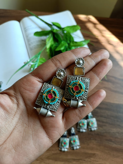 Kalpi Panchi Kundan Earrings