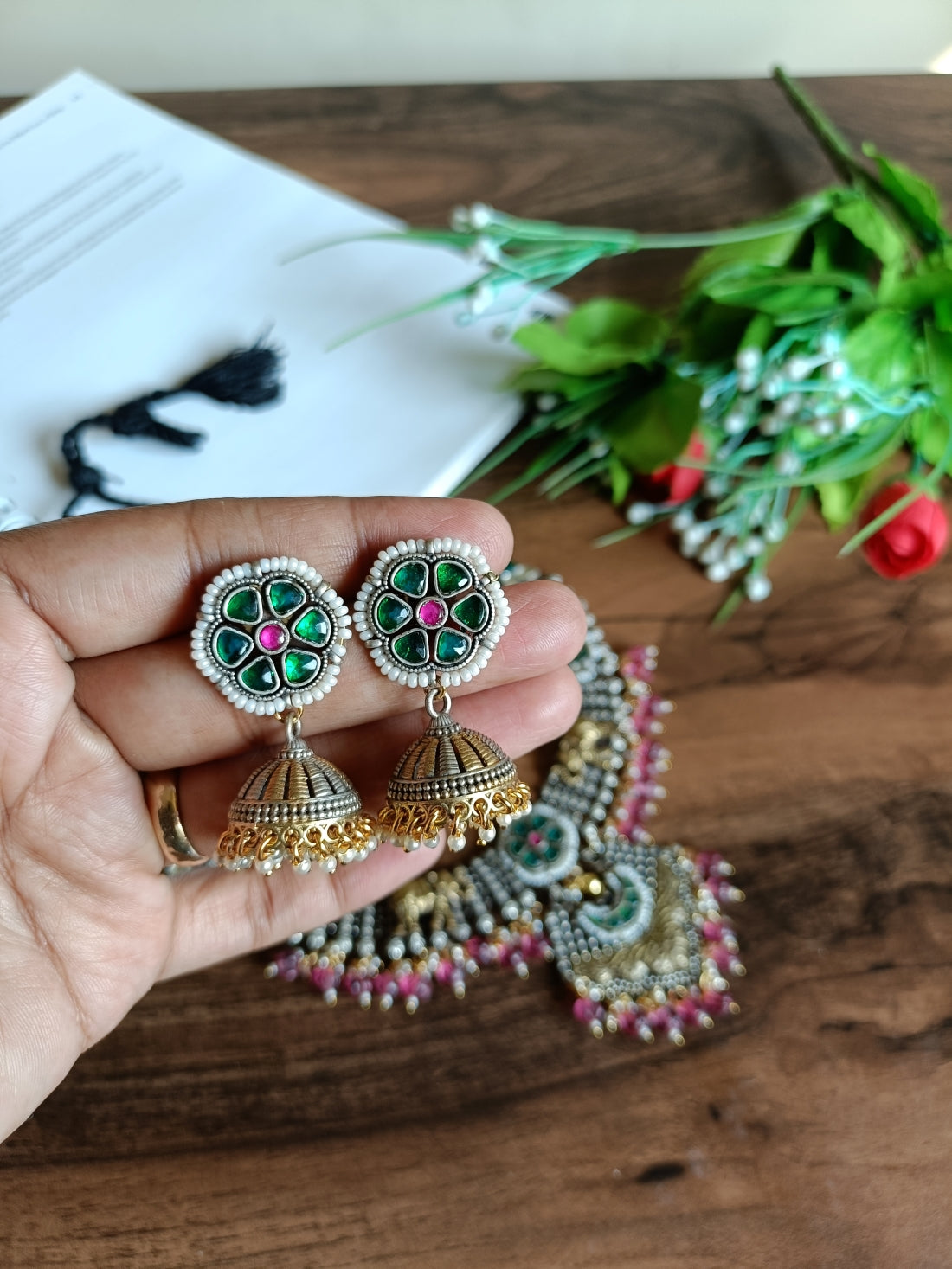 Baghyawati Fusion Panchi Necklace Set