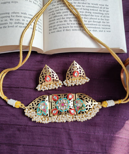 Dual Tone Pearl Choker