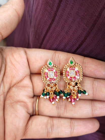 Ruby Kundan Heritage Pendant Set