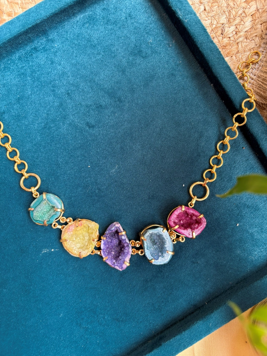 Natural  Druzy Necklace