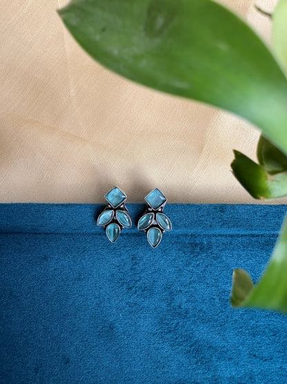 Stone Stud Earrings