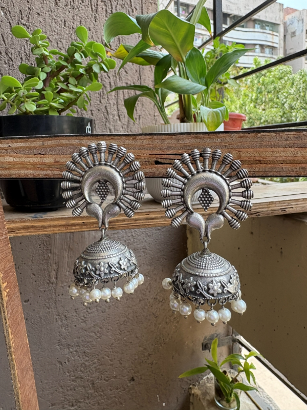 Mimi Oxidised Jhumki