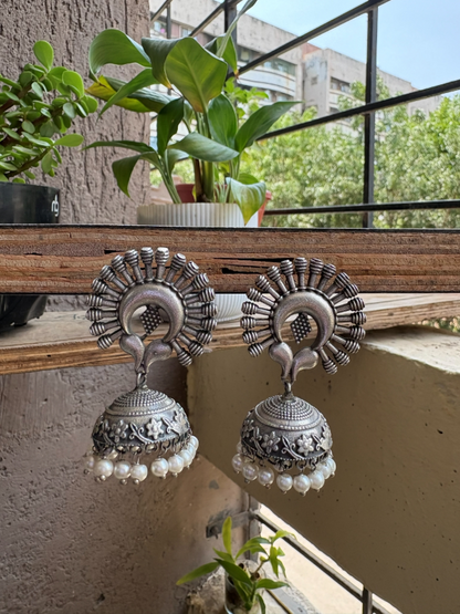Mimi Oxidised Jhumki