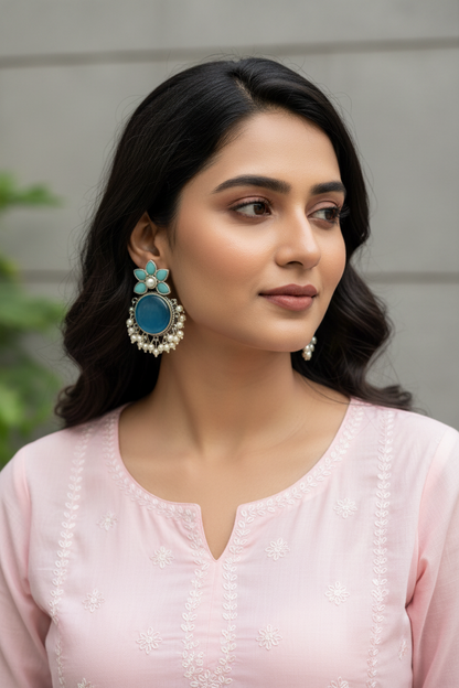 Shyla Blue Stud Earrings