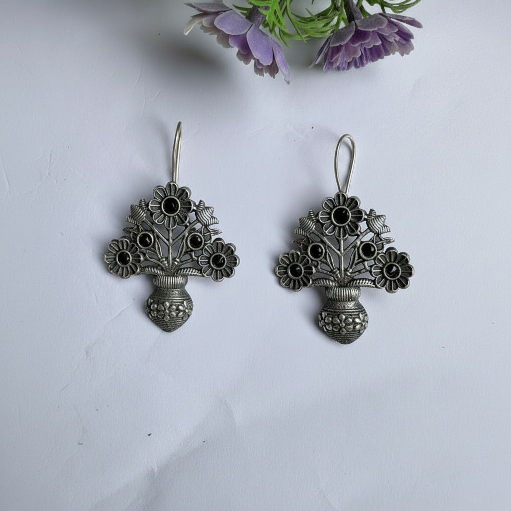 Flower Hook Earrings