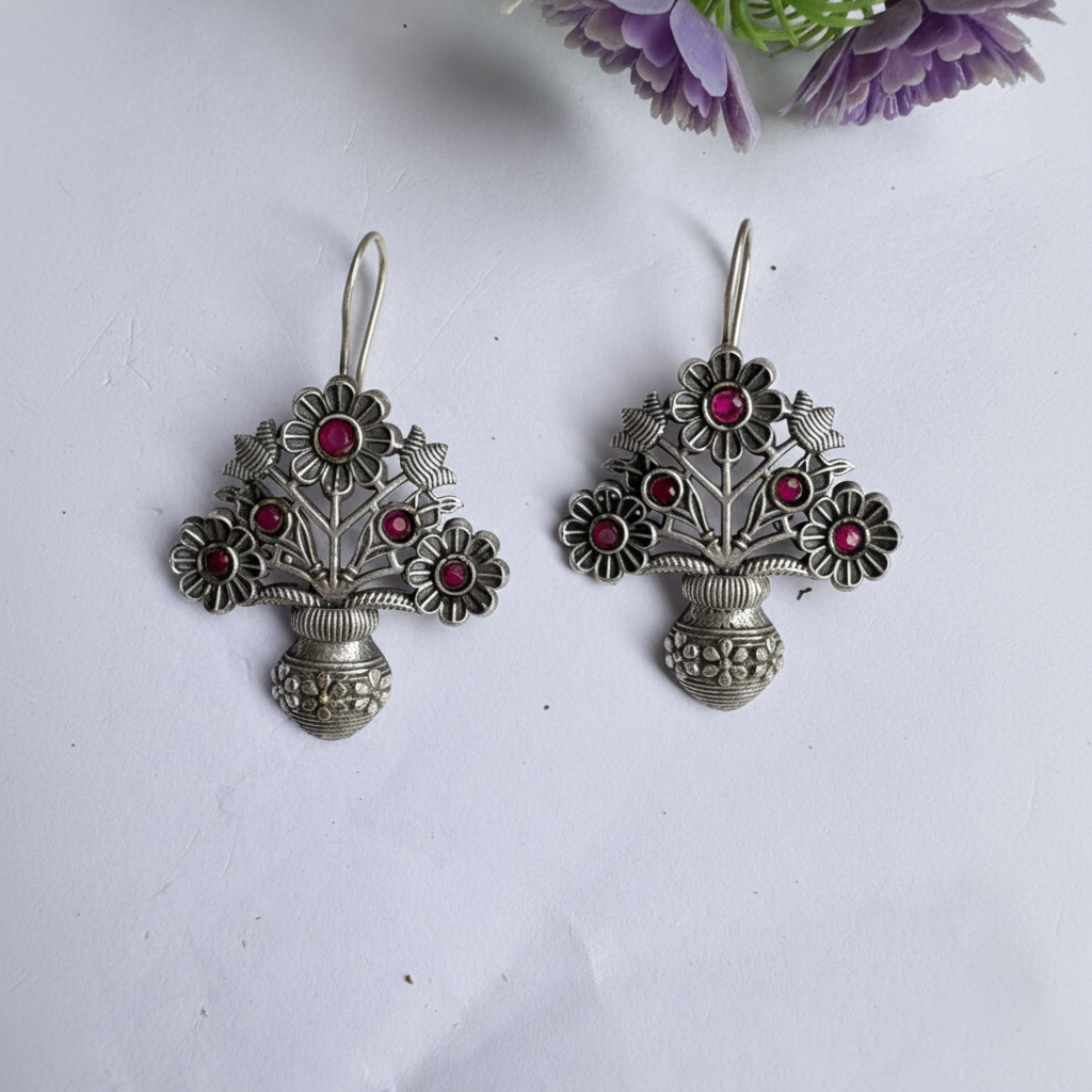 Flower Hook Earrings