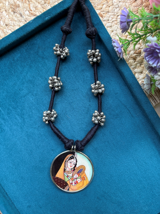 Chitraka Hand-Painted Ghungroo Necklace