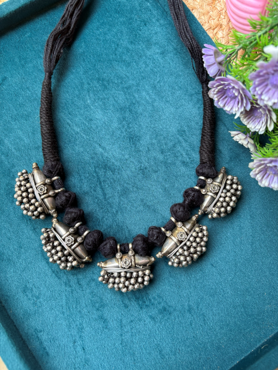 Thread Ghungroo Necklace