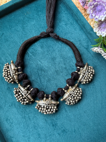 Thread Ghungroo Necklace