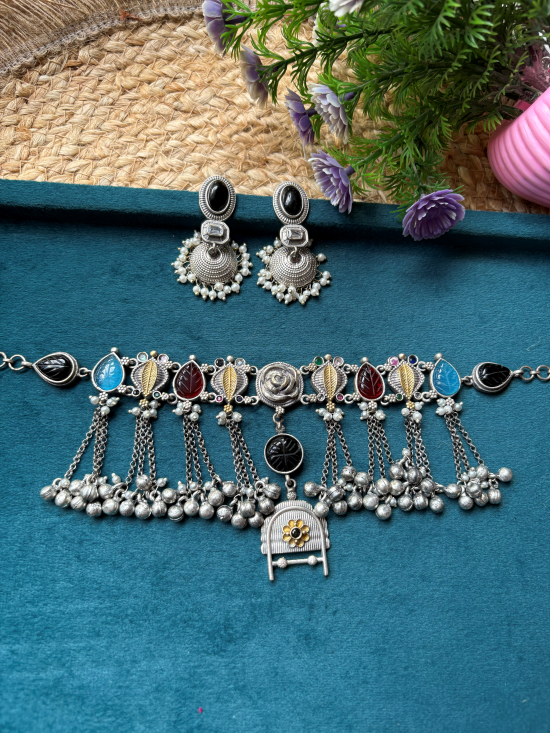 Nridhya Fusion Dual Tone Choker Set