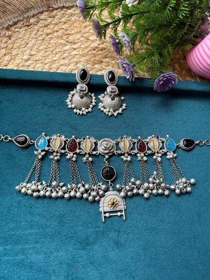 Nridhya Fusion Dual Tone Choker Set