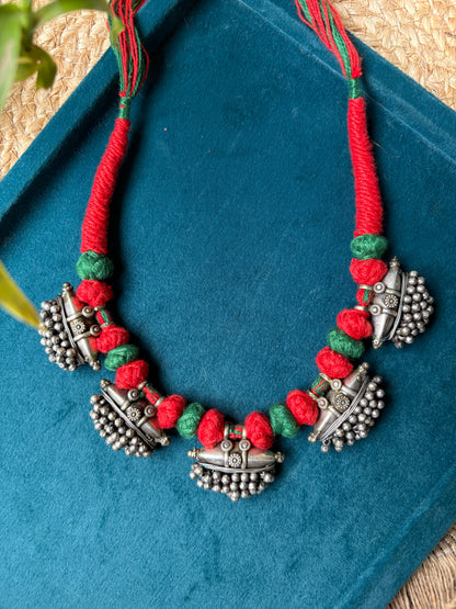 Thread Ghungroo Necklace