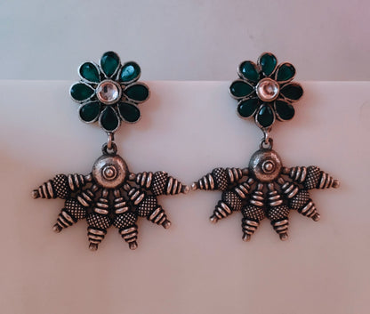 Shamina Oxidised Earrings