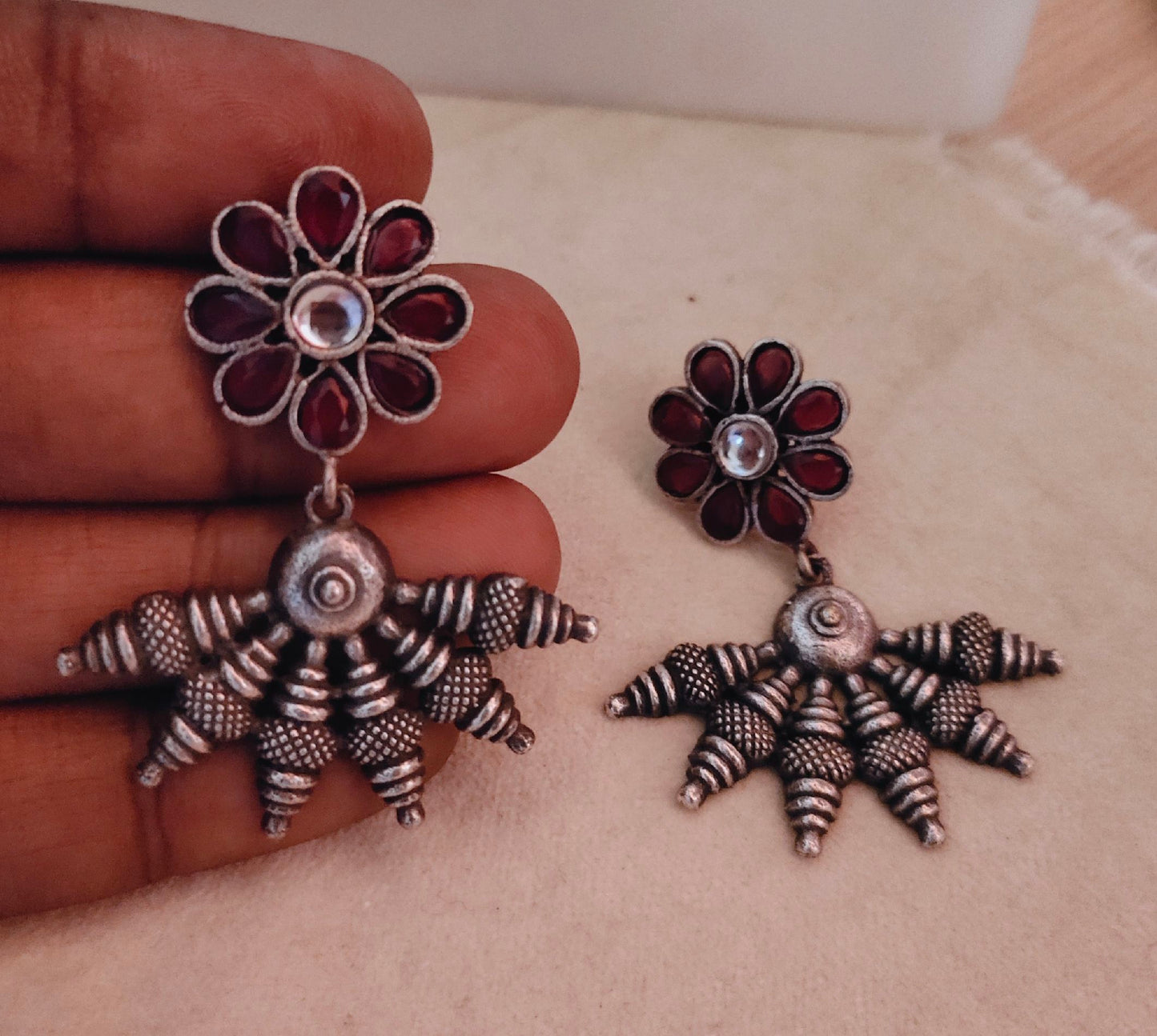 Shamina Oxidised Earrings