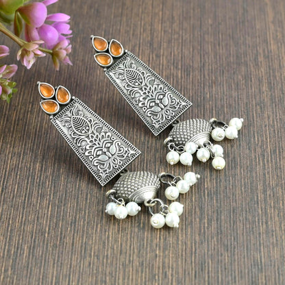 Mahira Oxidised Earrings