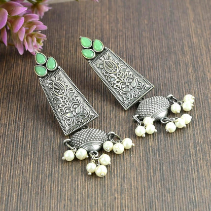 Mahira Oxidised Earrings