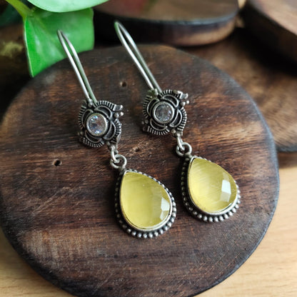 Trisha Oxidised Earrings