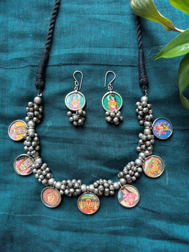 Oxidised Necklace
