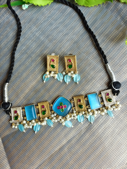 Bahara Dual Tone Necklace