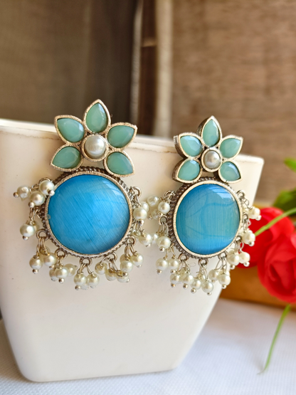 Shyla Blue Stud Earrings