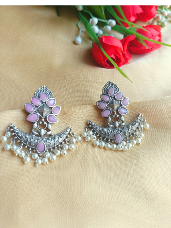 Ganika Pink Earrings