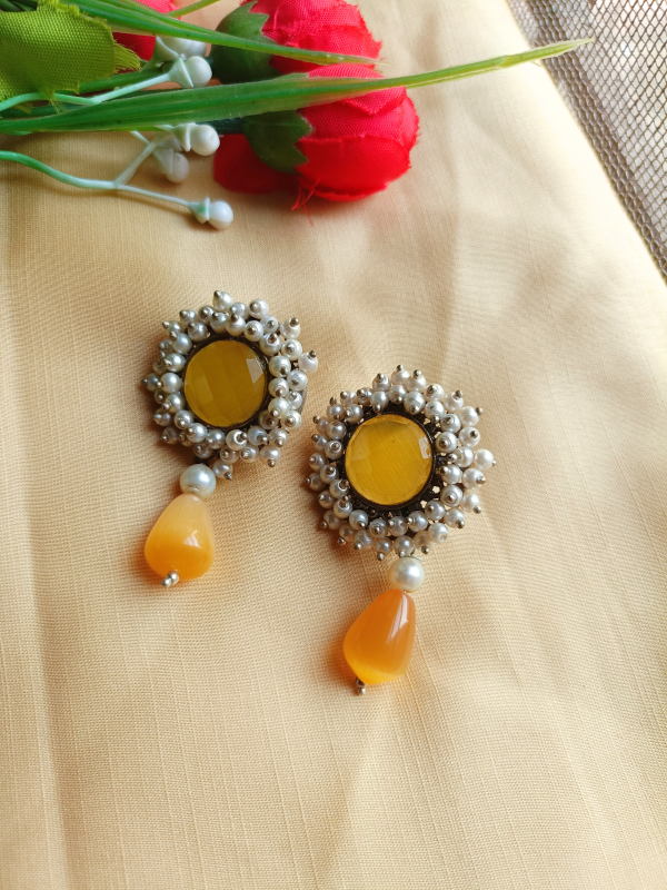 Riwa Yellow Pearl Earrings