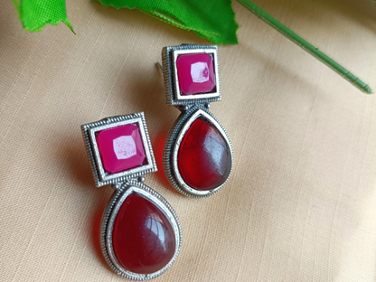 Shrin Ruby Red Earrings