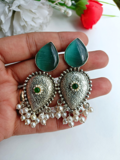 Nithya Mint Dangler Earrings