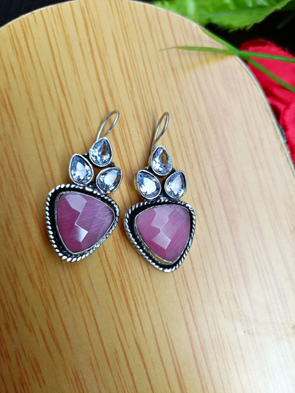 Pink Hook Earrings