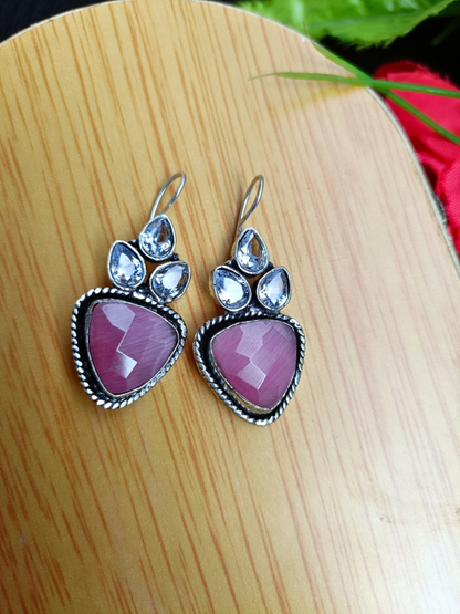 Pink Hook Earrings