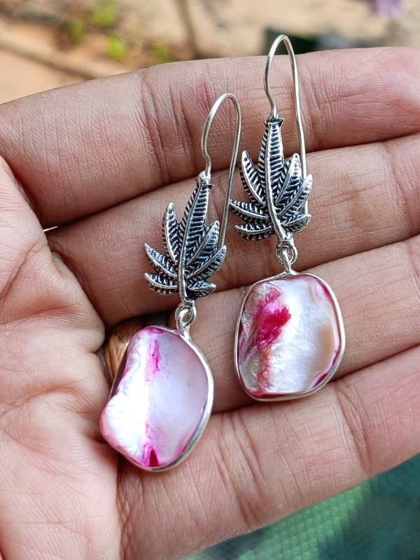 Triti Blush Pink Hook Earrings